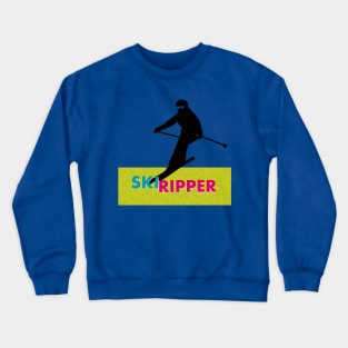 Ski Ripper Downhill Skier Crewneck Sweatshirt